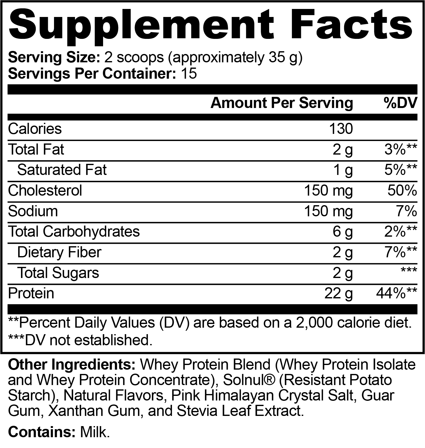 Performance Whey Protein Blend (Chocolate) - 22 grams of protein per serving