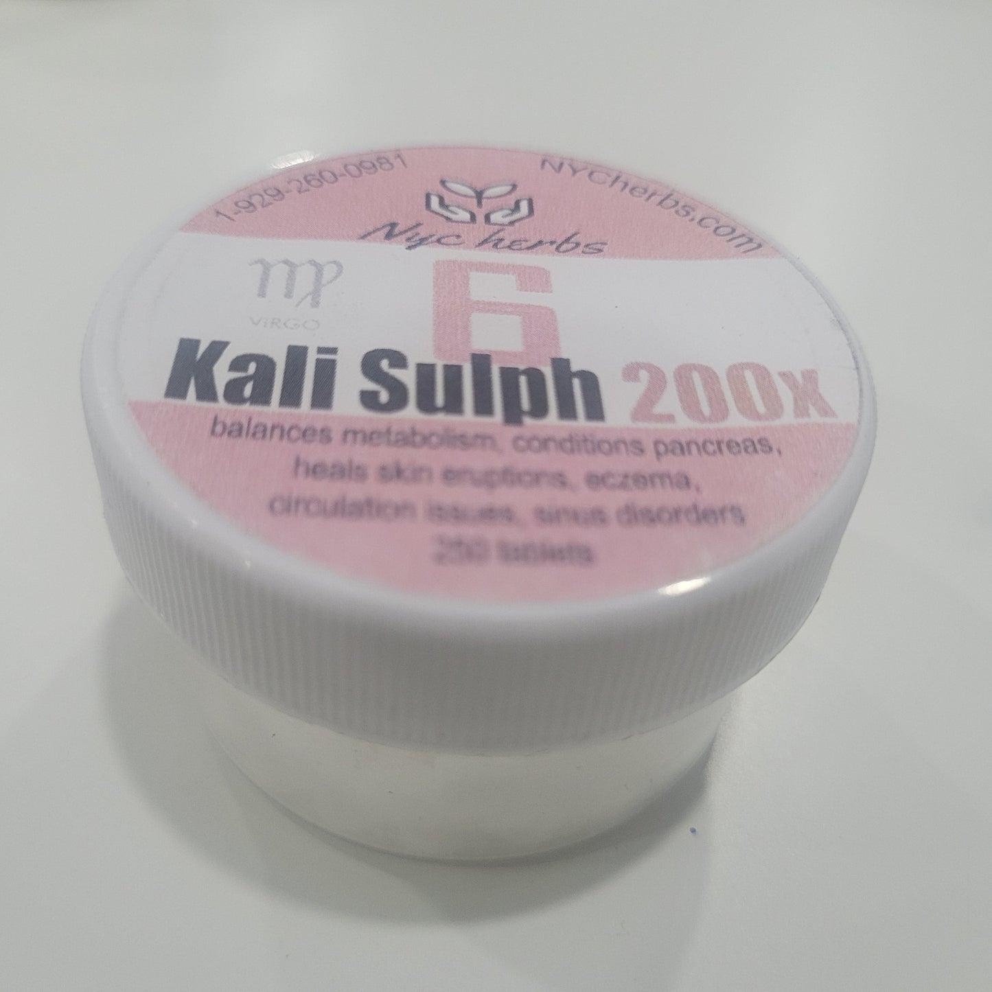 Potassium Sulfate #6 (Kali Sulph 200X) | Cell Salt for Renewal & Balance
