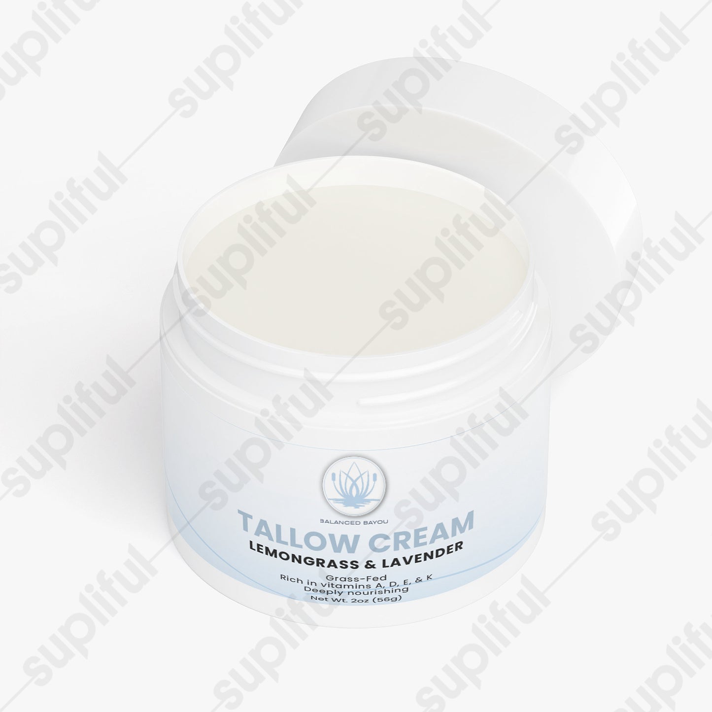 Balanced Bayou Tallow Cream Lemongrass & Lavender