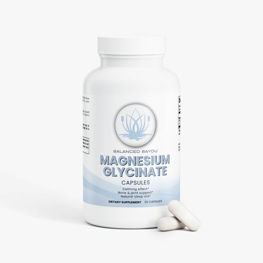 Magnesium Glycinate Capsules (90ct) | Balanced Bayou