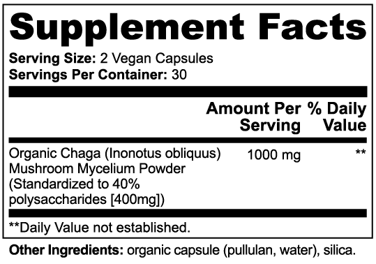 Balanced Bayou Chaga Mushroom