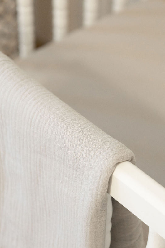 100% Organic Cotton Gauze Muslin Crib Sheet