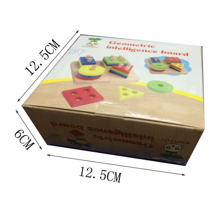 Wooden Geometric Shapes Puzzle β Educational Toy for Kids
