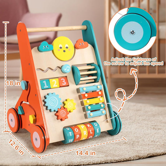 My First Wooden Activity Walker for Happy First Steps and Early Learning
