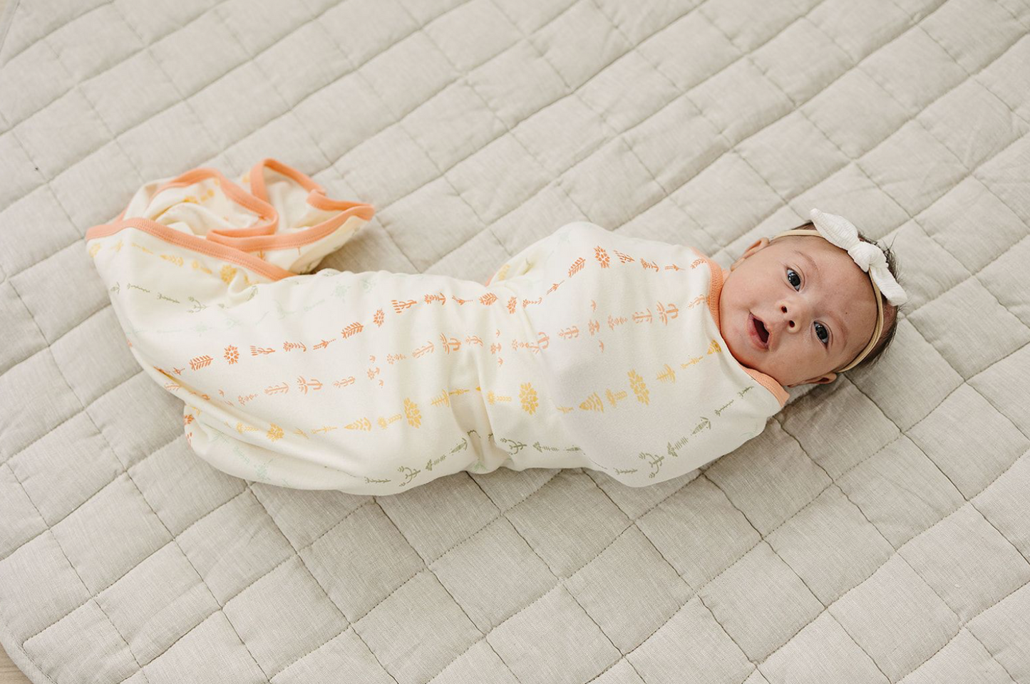 GOTS Certified Organic Cotton Blanket - Boho Floral