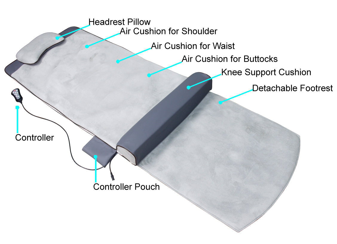 Carepeutic Motorized Yoga-Dynamic Air Compression Back Stretching Massage Mat