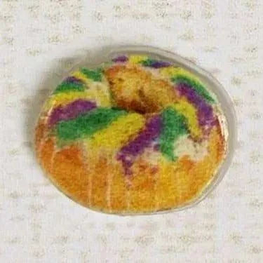 Lilliput Little Things - Mardi Gras King Cake Earrings