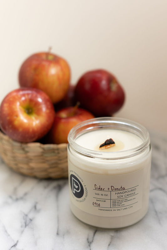 Gather + Glow Fall Candle Collection: Cafe-Inspired Hand-Poured Soy Wax Candles - Phthlate-free, Clean Burning
