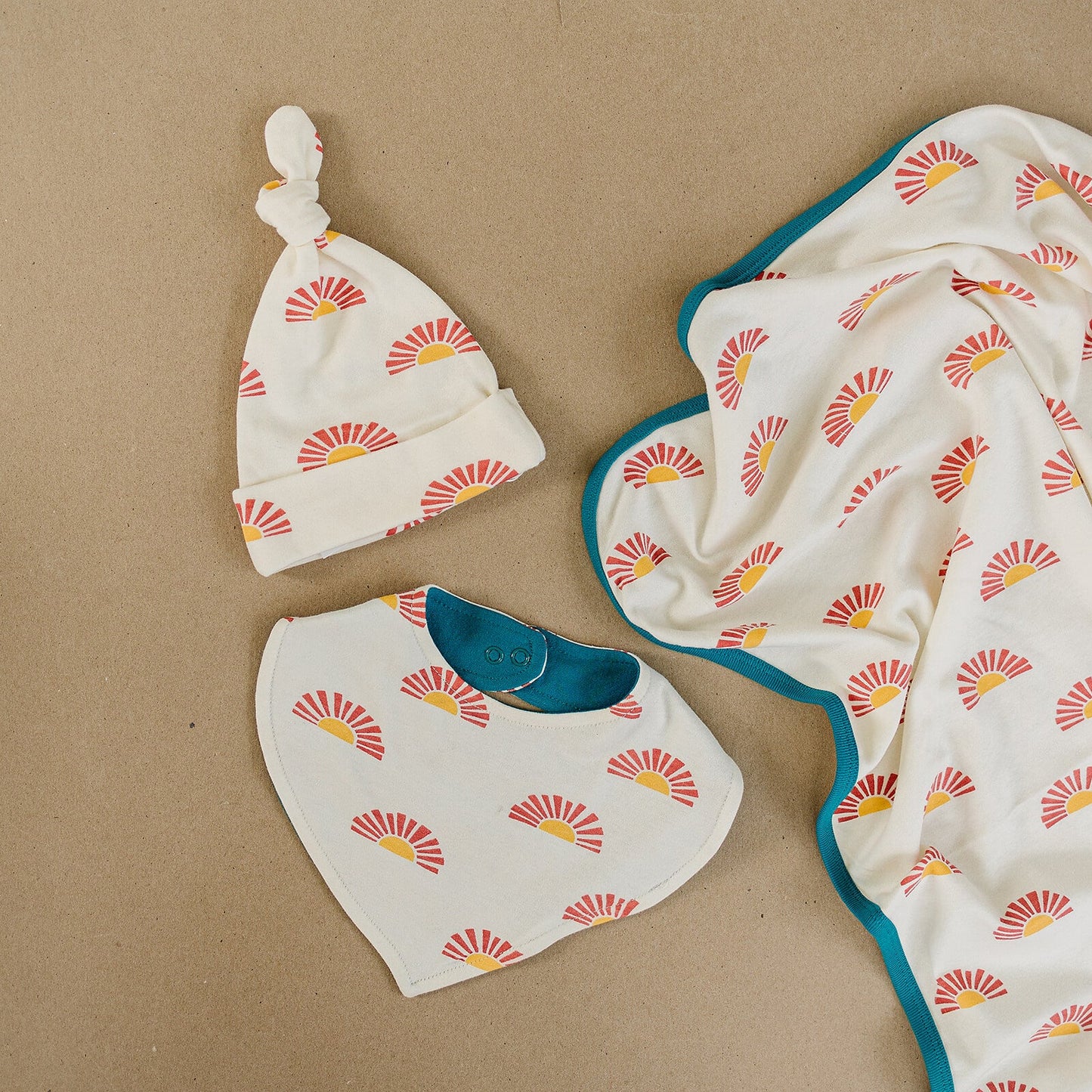 GOTS Certified Organic Cotton Bib - Sunrise