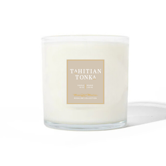 Romance Tahitian Tonka Natural Candle 55oz Rosaline Collection