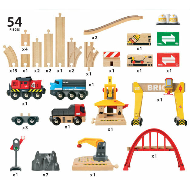 Deluxe Wooden Railway Set