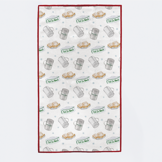 Let it Snow! Beignet Tree Kitchen Towel