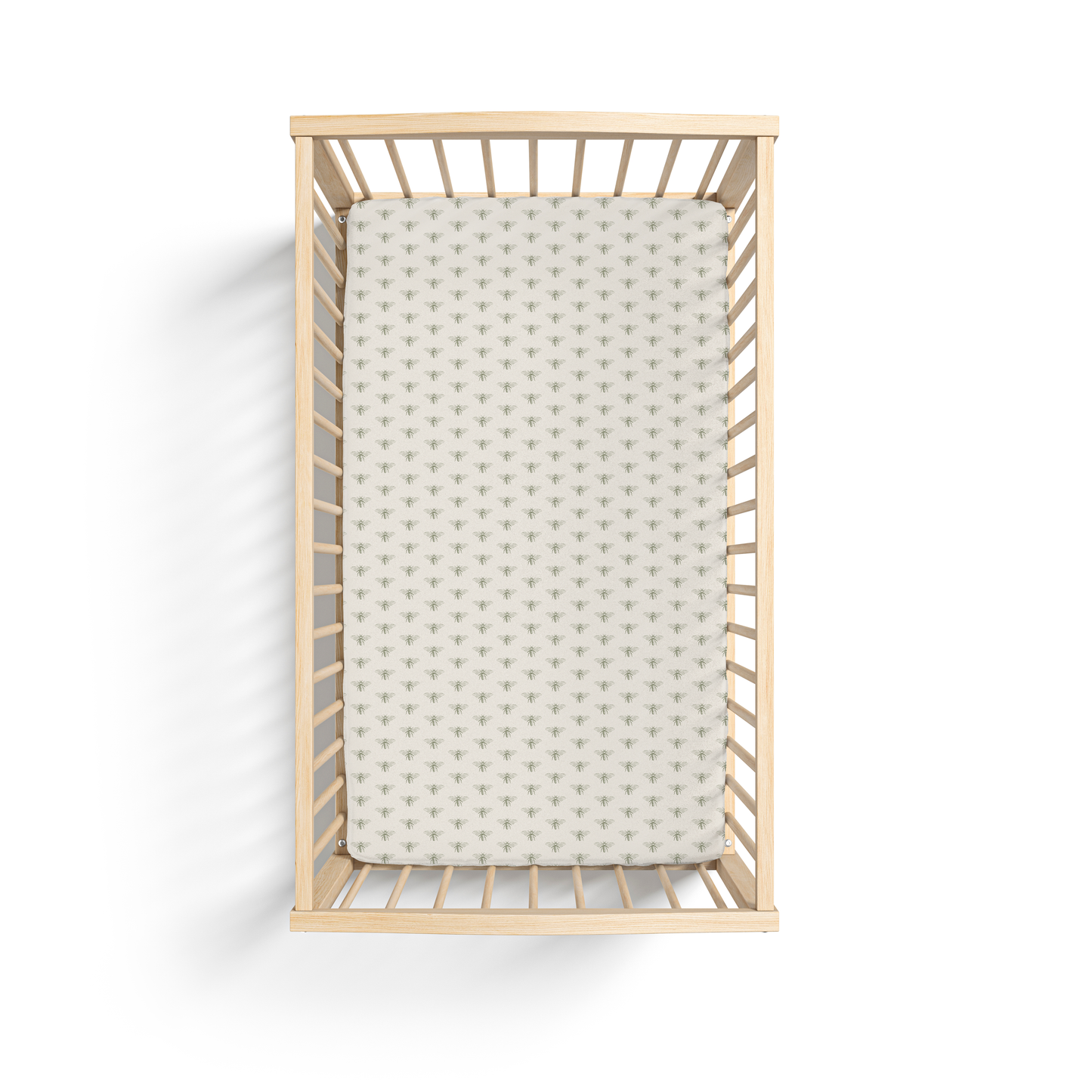 Organic Bamboo Blend Crib Sheet in Buzzy Bees