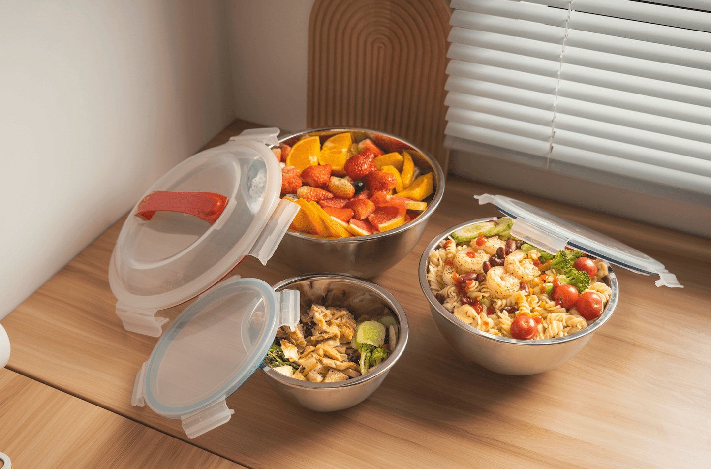 Mix & Carry Stainless Steel Bowl Set