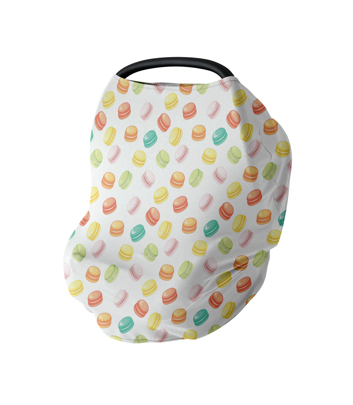 Jersey Knit Polyester Car Seat Cover in Sweet Macarons