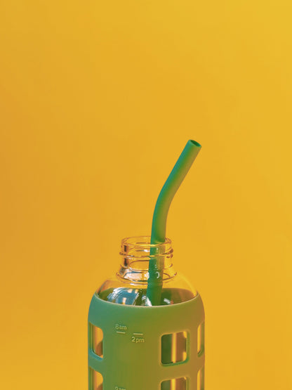 purifyou Reusable Silicone Straws - Long, Slender, & Kids Sizes, Eco-Friendly, BPA-Free, Durable & Flexible