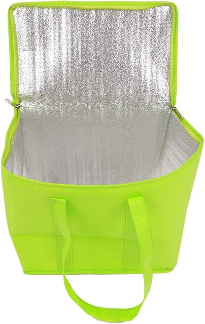 ♻️ EcoInsulate™ Heavy-Duty Reusable Insulated Grocery Bags – 2-Pack, Large Capacity, Thermal Cooler Totes with Zipper & Reinforced Bottom – For Groceries, Picnics, Camping & More