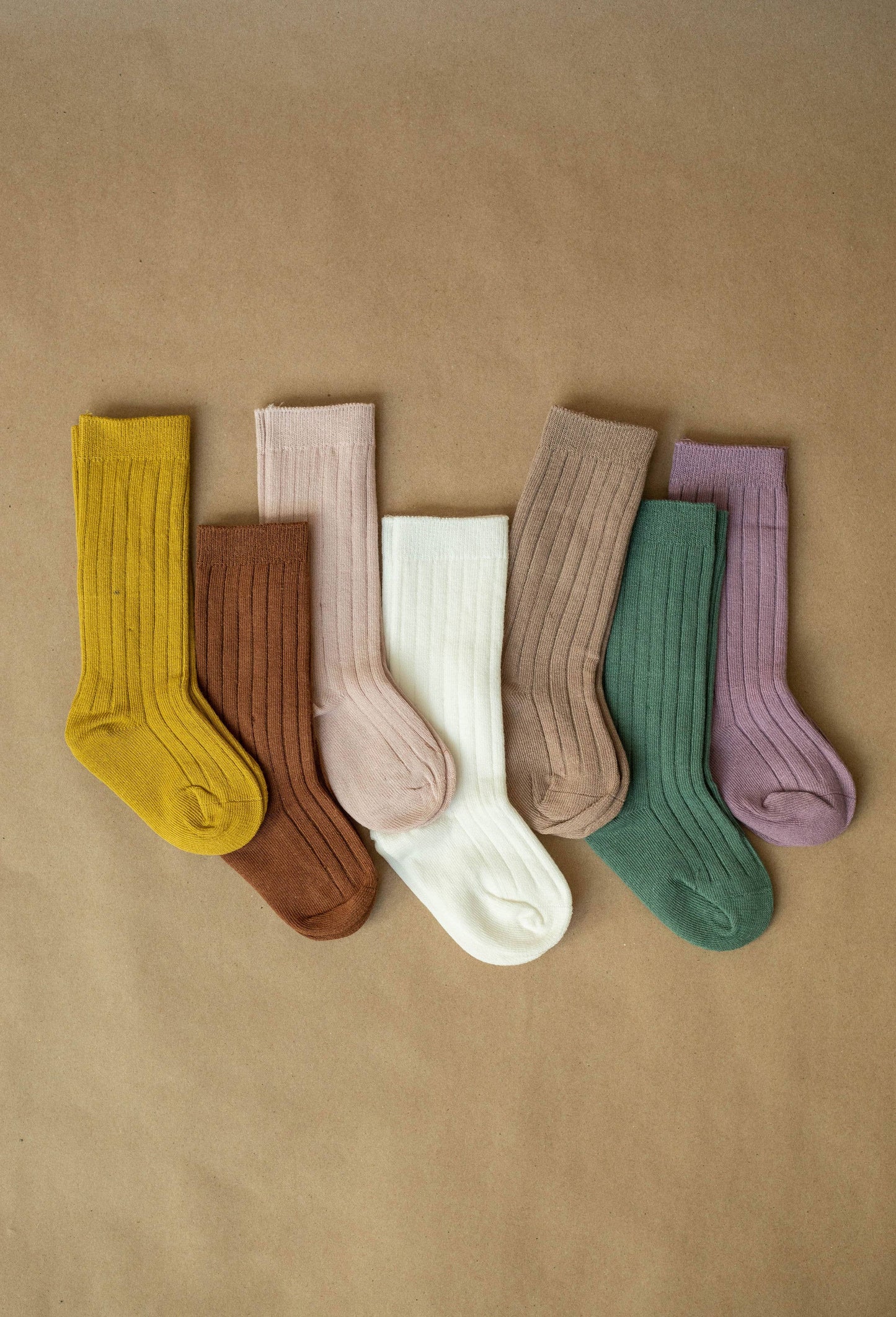 Brown-Knee high socks