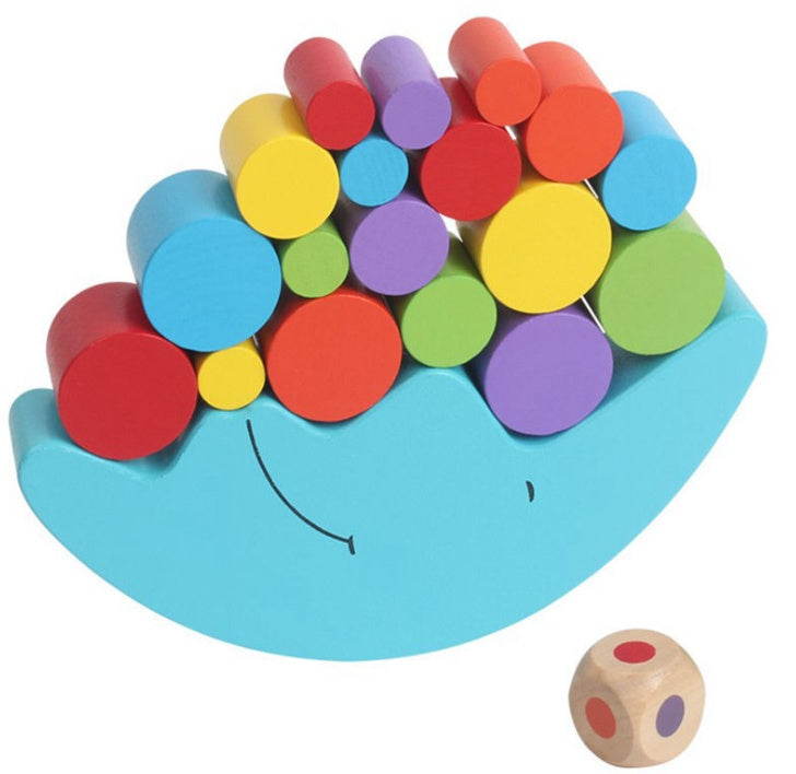 Wooden Moon Balance Toy – Fun Stacking Game for Kids and Families