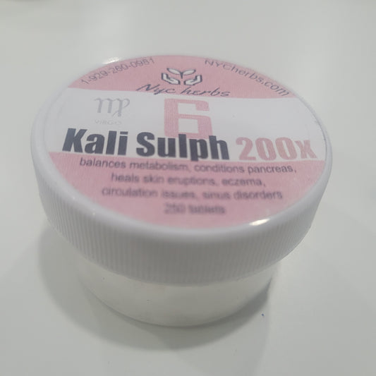 Potassium Sulfate #6 (Kali Sulph 200X) | Cell Salt for Renewal & Balance