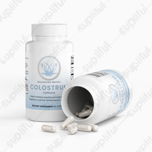 Colostrum Capsules 500mg (30% IgG) – Immune & Gut Health Support | Balanced Bayou