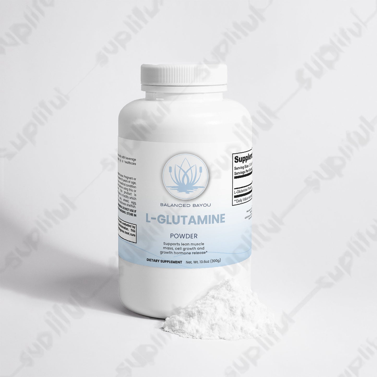 Balanced Bayou L-Glutamine Powder – Pure Amino Acid Supplement (500 g)