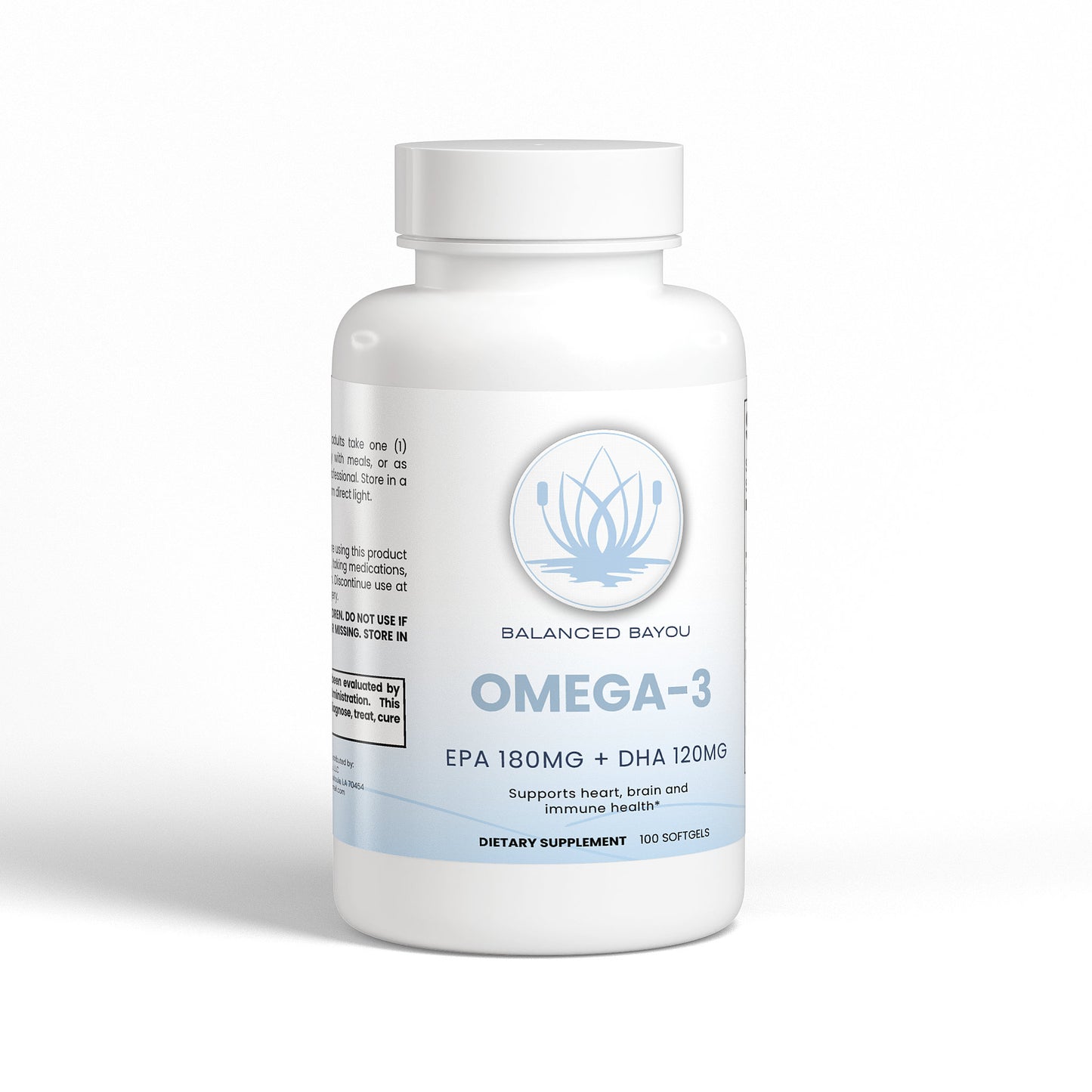 Balanced Bayou Omega-3 EPA 180mg + DHA 120mg