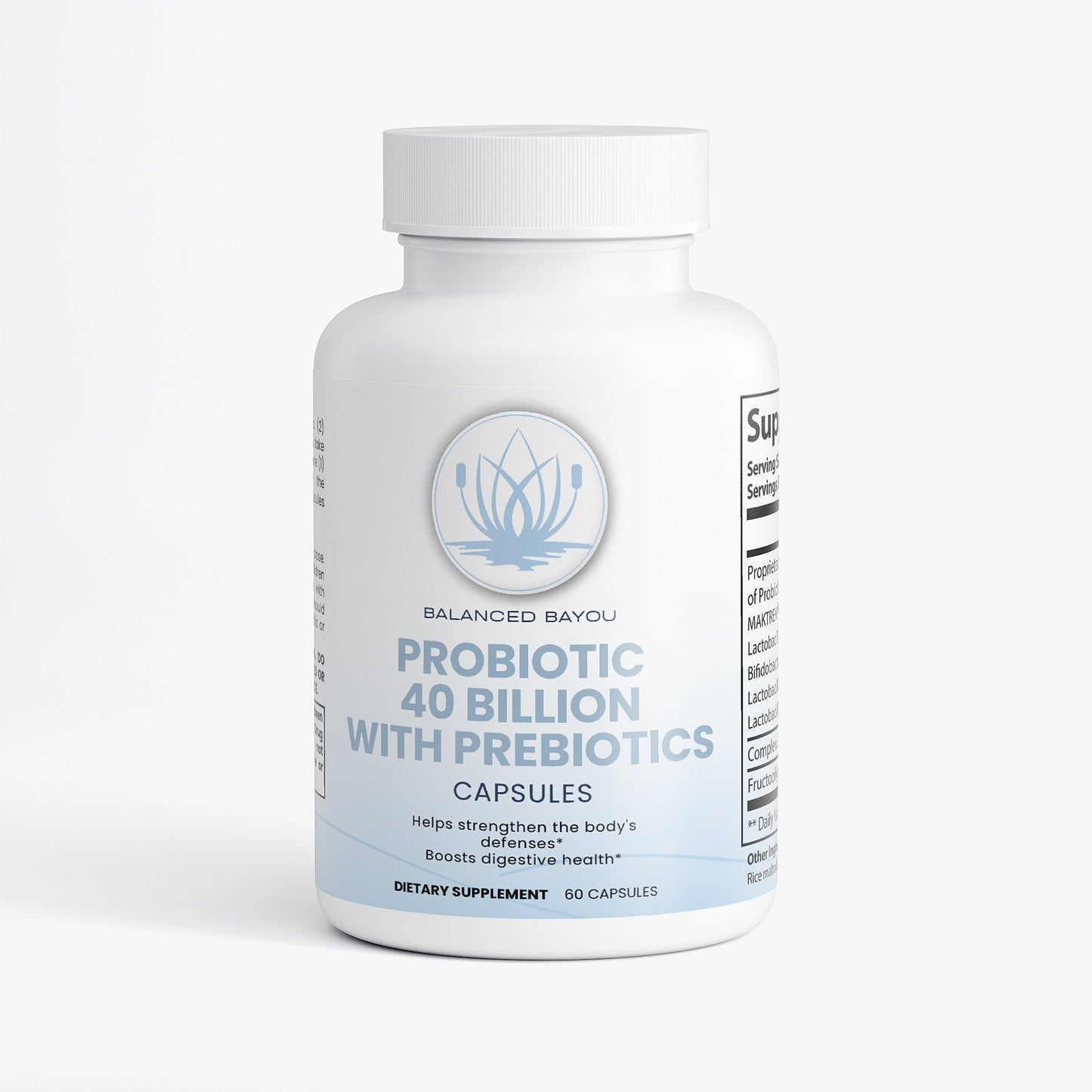 Balanced Bayou Probiotic 40 Billion with Prebiotics