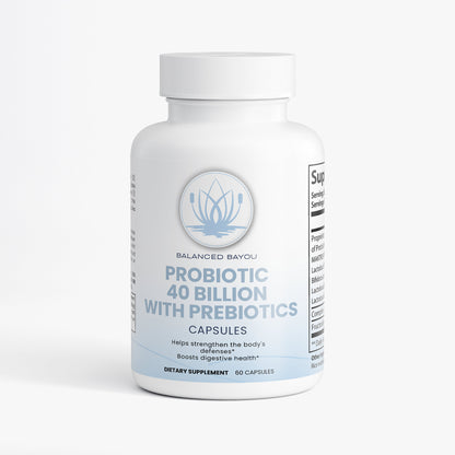 Balanced Bayou Probiotic 40 Billion with Prebiotics