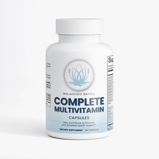 Complete Multivitamin Capsules – Daily Energy, Immune & Antioxidant Support | Balanced Bayou