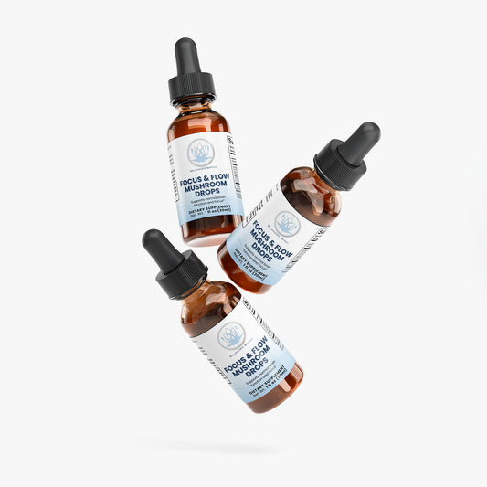 Mushroom Nootropic Drops for Focus & Energy | Focus & Flow | Balanced Bayou