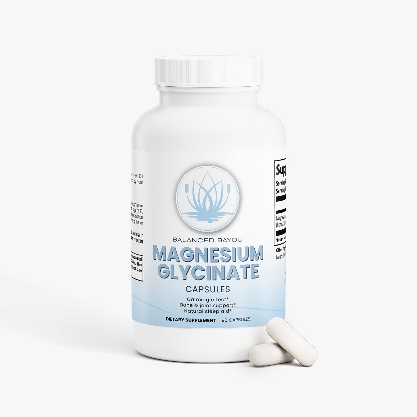 Balanced Bayou Organic Magnesium Glycinate 90 capsules