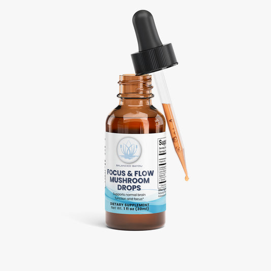 Mushroom Nootropic Drops for Focus & Energy | Focus & Flow | Balanced Bayou