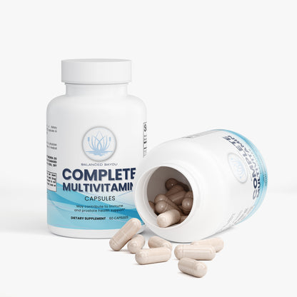 Complete Multivitamin Capsules – Daily Energy, Immune & Antioxidant Support | Balanced Bayou