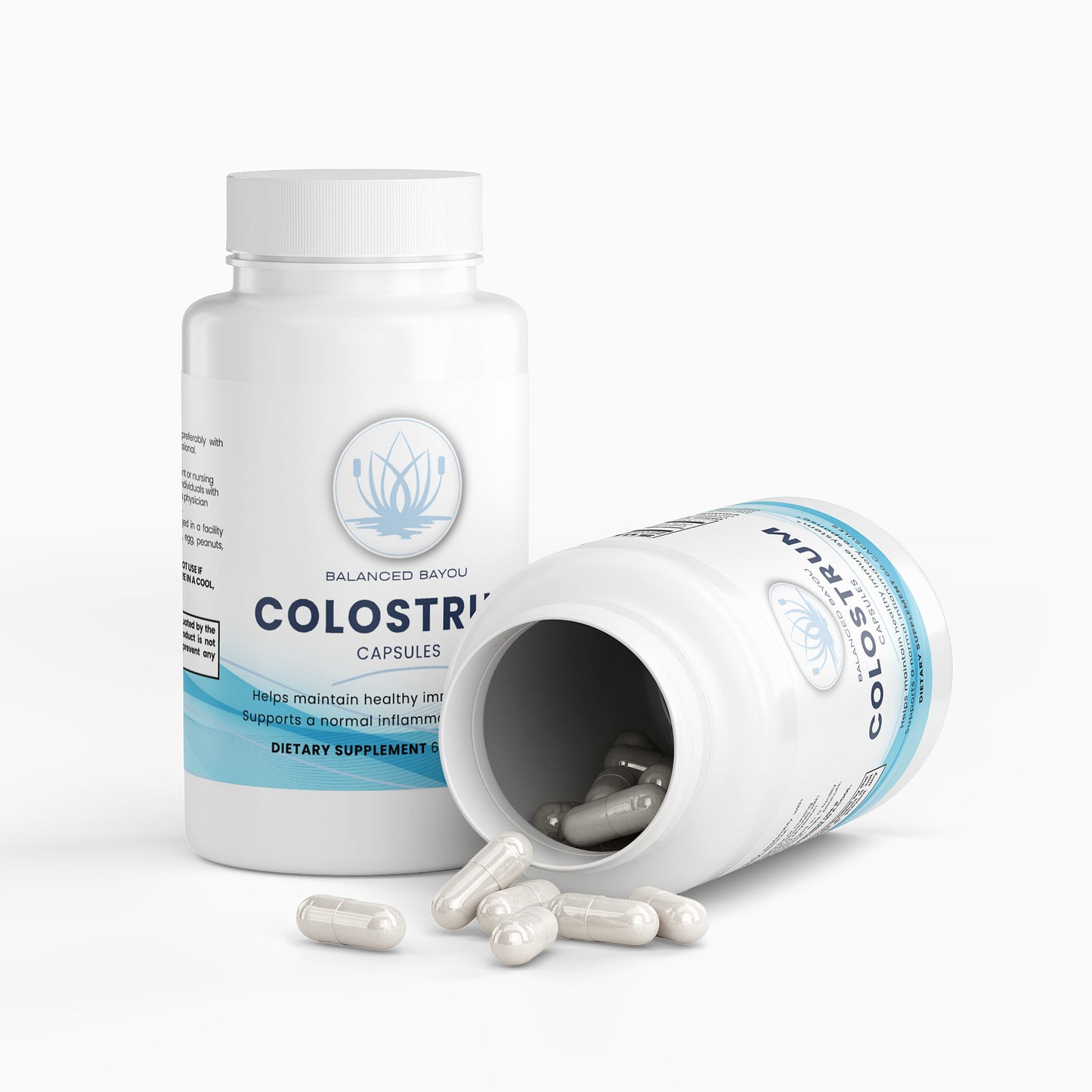 Colostrum Capsules 500mg (30% IgG) – Immune & Gut Health Support | Balanced Bayou