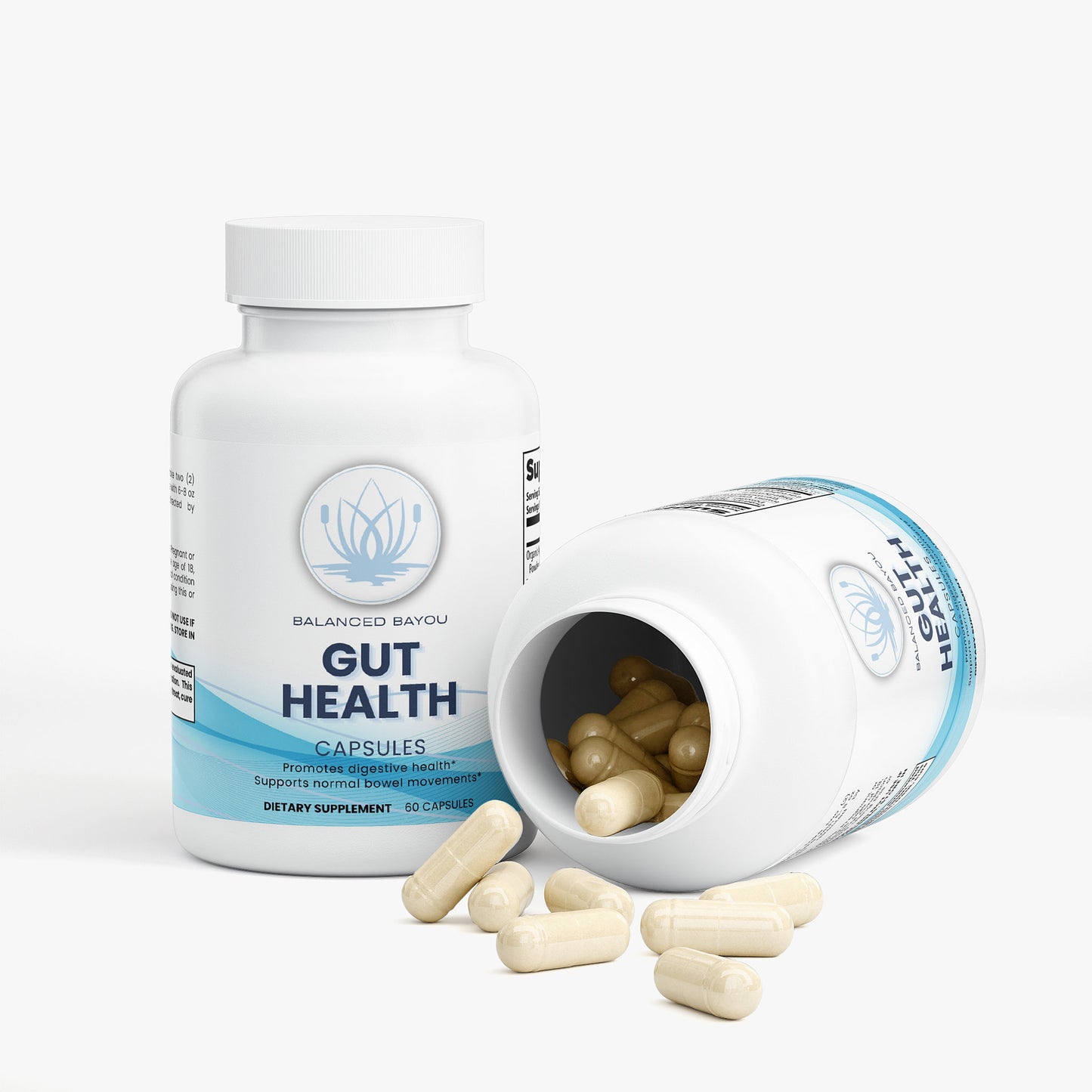 Balanced Bayou Gut Health – Daily Prebiotic & Probiotic Blend for Digestive Support (60 Capsules)
