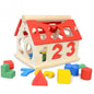 Wooden House – Early Learning Math and Shape Matching Toy