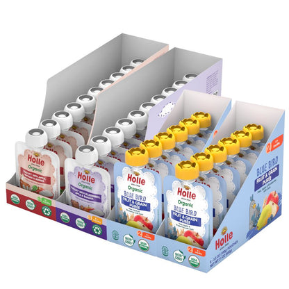 Berries Bundle: Apples, Banana & Berries Yogurt, Blueberries, Apple, Banana Yogurt, and Blue Bird