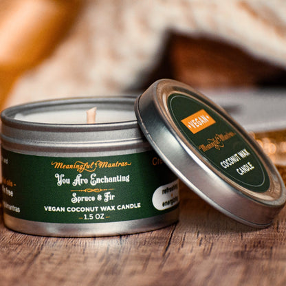 1.5oz Spruce & Fir Tin Candle