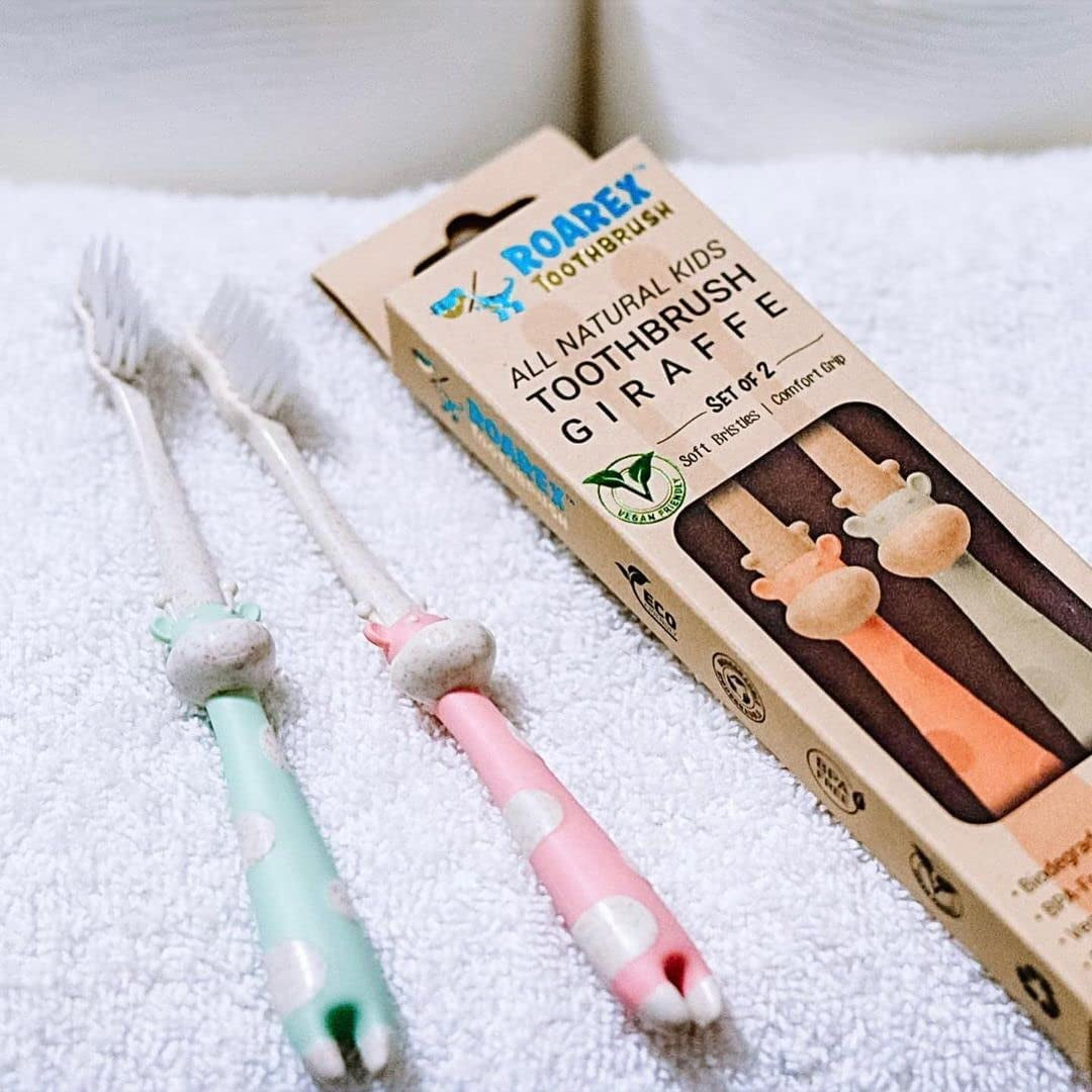 ROARex All-Natural Kids Toothbrush – Plant-Based, Eco-Friendly, and Fun to Use