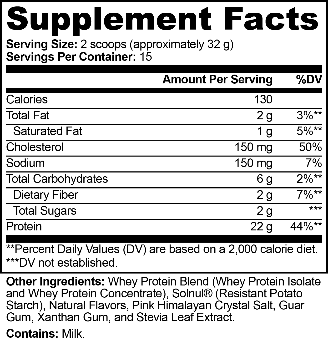 Performance Whey Protein Blend (Vanilla) - 22 grams of protein per serving