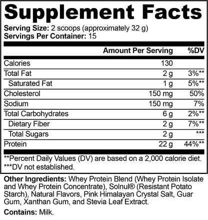 Performance Whey Protein Blend (Vanilla) - 22 grams of protein per serving