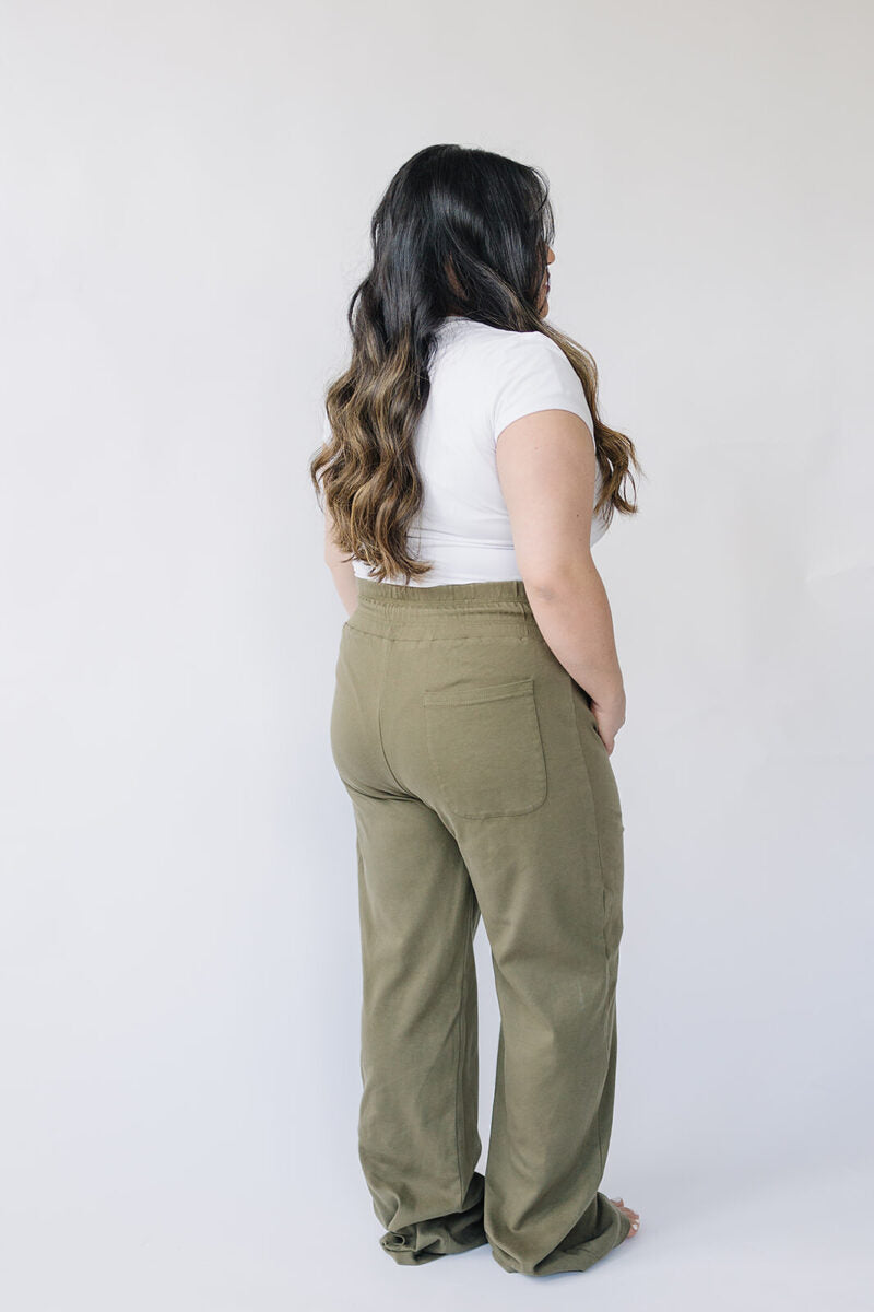 Organic Cotton Adult Lounge Pants - Olive