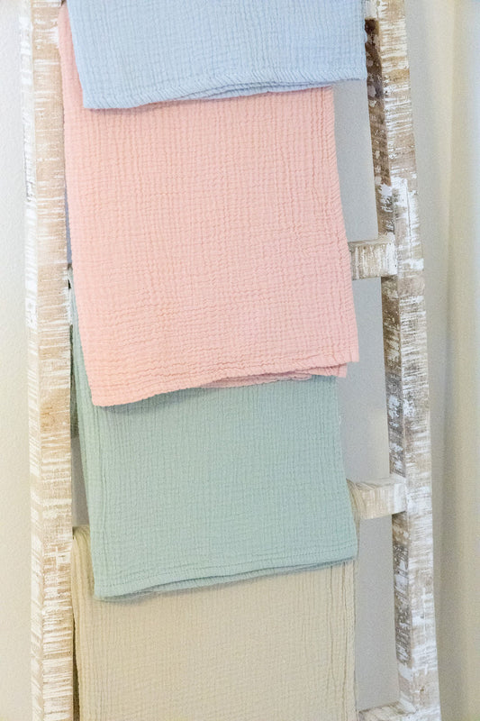 Organic Cotton Gauze Muslin Swaddle Blanket