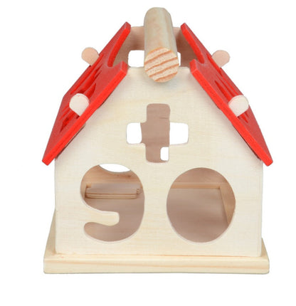 Wooden House – Early Learning Math and Shape Matching Toy