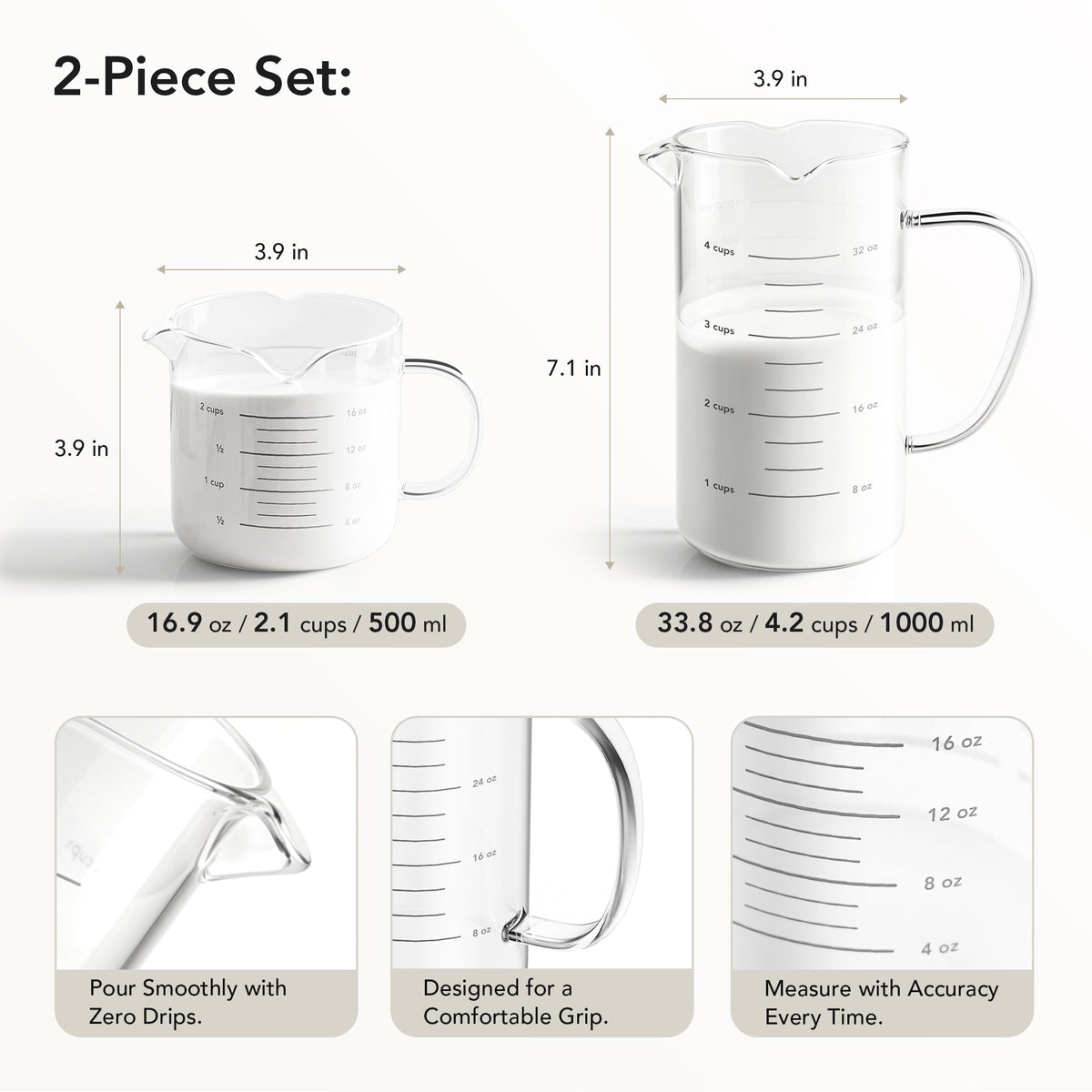 3 Spout Measuring Cups