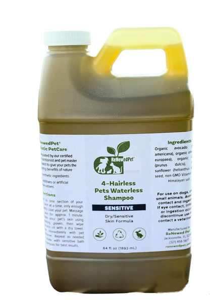 4-HAIRLESS PETS SENSITIVE WATERLESS SHAMPOO