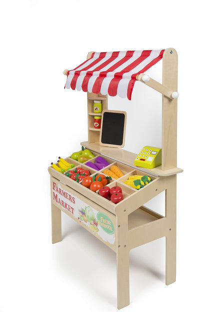 Wooden Farmers Market Stand