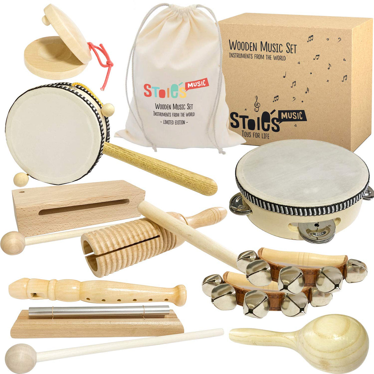 Eco Friendly International Wooden Music Set