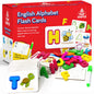 My First ABC Adventure Wooden Flash Cards & Letter Matching Learning Kit